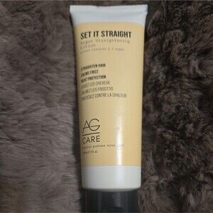 Ag Care Set It Straight Argan Straightening Lotion 5oz New & Authentic Sealed